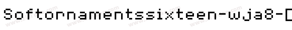 Softornamentssixteen-wja8字体转换