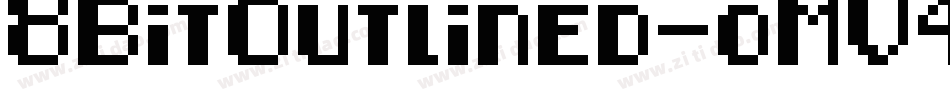 8BitOutlined-oMV4字体转换