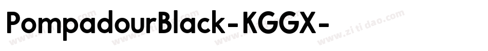 PompadourBlack-KGGX字体转换