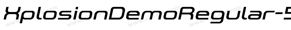 XplosionDemoRegular-544a字体转换