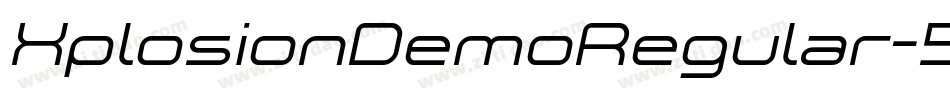 XplosionDemoRegular-544a字体转换