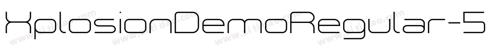 XplosionDemoRegular-544a字体转换