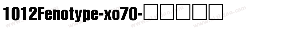 1012Fenotype-xo70字体转换