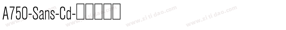 A750-Sans-Cd字体转换