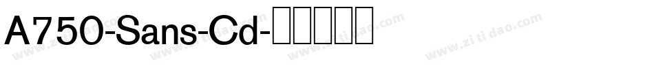 A750-Sans-Cd字体转换