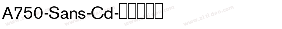 A750-Sans-Cd字体转换