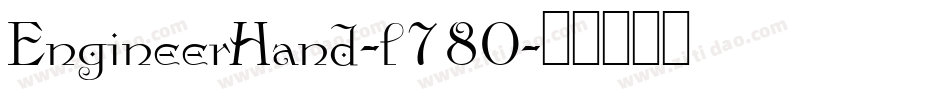 EngineerHand-l780字体转换