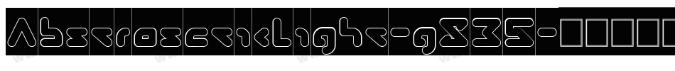 AbstrasctikLight-g8B5字体转换
