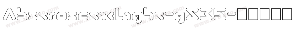 AbstrasctikLight-g8B5字体转换