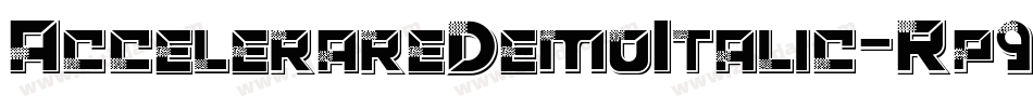 AccelerareDemoItalic-Rp9GV字体转换