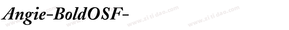 Angie-BoldOSF字体转换