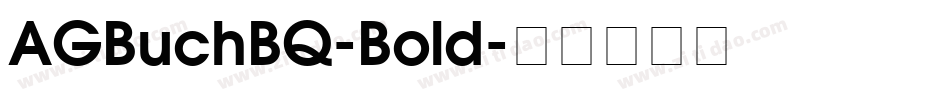 AGBuchBQ-Bold字体转换