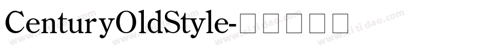 CenturyOldStyle字体转换