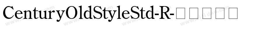 CenturyOldStyleStd-R字体转换