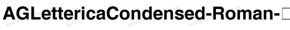 AGLettericaCondensed-Roman字体转换