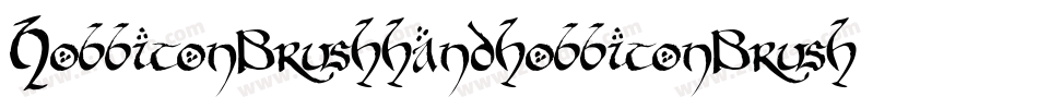 HobbitonBrushhandhobbitonBrush-WygA字体转换
