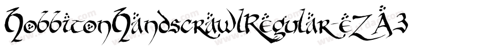 HobbitonHandscrawlRegular-eZA3字体转换