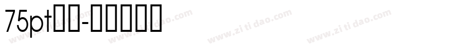75pt宋体字体转换