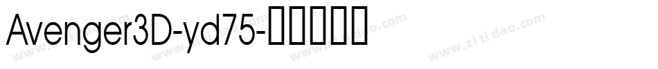 Avenger3D-yd75字体转换
