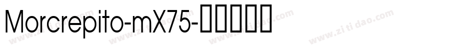 Morcrepito-mX75字体转换