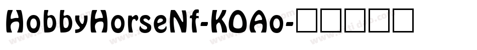 HobbyHorseNf-KOAo字体转换