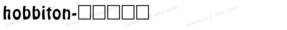hobbiton字体转换