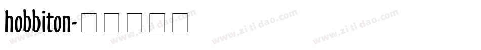 hobbiton字体转换