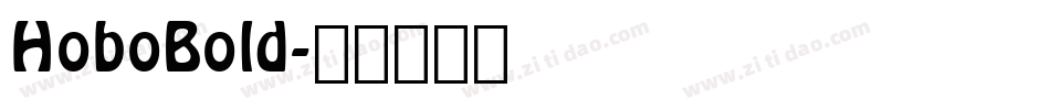 HoboBold字体转换