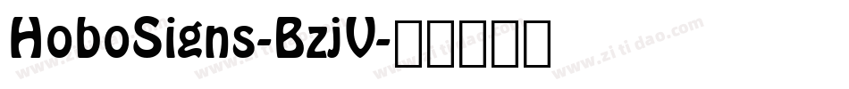 HoboSigns-BzjV字体转换