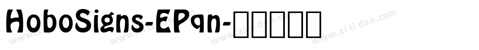 HoboSigns-EPqn字体转换