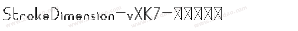 StrokeDimension-vXK7字体转换
