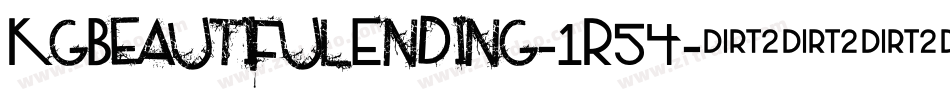 KgBeautifulEnding-1R54字体转换