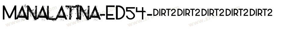 Manalatina-ED54字体转换