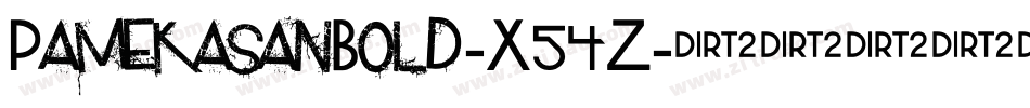 PamekasanBold-X54Z字体转换