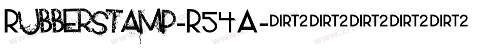 Rubberstamp-R54A字体转换