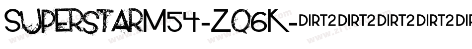 SuperstarM54-Zq6K字体转换