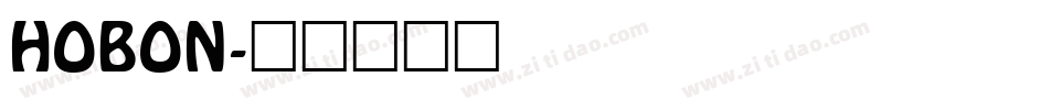 HOBON字体转换