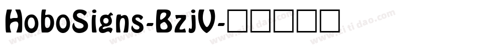 HoboSigns-BzjV字体转换
