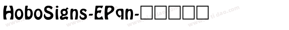 HoboSigns-EPqn字体转换