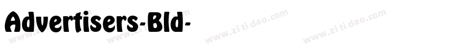 Advertisers-Bld字体转换