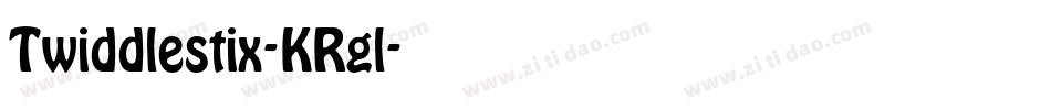 Twiddlestix-KRgl字体转换