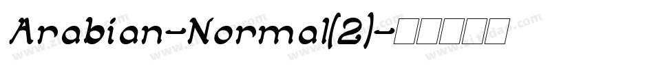 Arabian-Normal(2)字体转换
