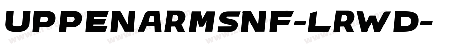 UppenArmsNf-LRWD字体转换
