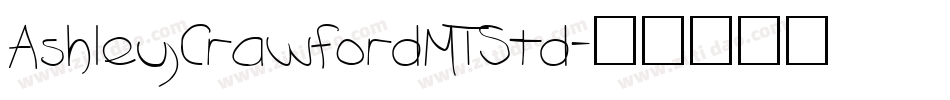 AshleyCrawfordMTStd字体转换