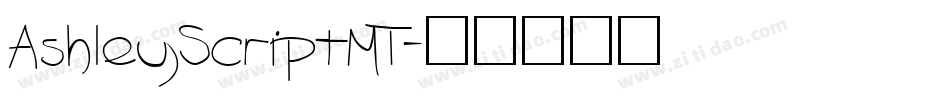 AshleyScriptMT字体转换