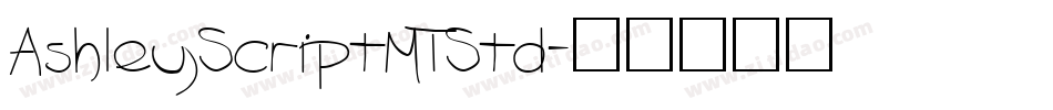 AshleyScriptMTStd字体转换