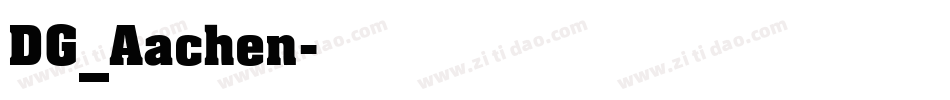 DG_Aachen字体转换
