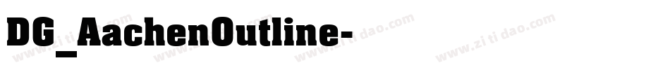 DG_AachenOutline字体转换