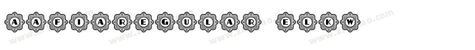 AafiaRegular-ELKW字体转换