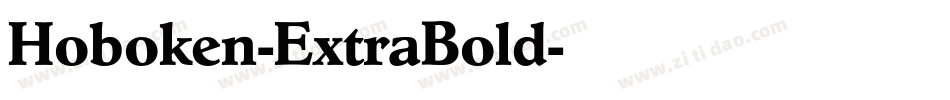 Hoboken-ExtraBold字体转换